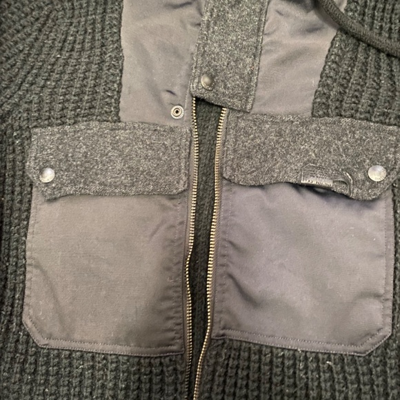 Diesel Military Parka Hooded Waffle knit wool blend , Size M Unique, men… - Picture 2 of 6